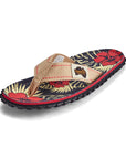 Men's Islander Flip Flops in Denim Hibiscus