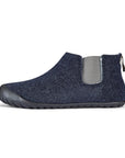 Men's Slipper Boot in Navy and Grey