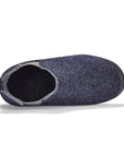 Men's Slipper Boot in Navy and Grey