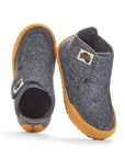 Quokka Slipper Boots in Grey and Curry