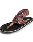 Women's Slingback Sandals in Aboriginal Print