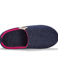 Outback Women's Slipper in Navy and Pink