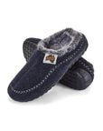 Ossa Low Men's Slippers in Navy and Grey