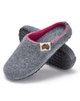 Outback Women's Slipper in Grey and Pink
