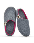 Outback Women's Slipper in Grey and Pink