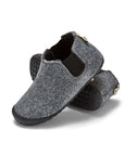 Brumby Men's Slipper Boot in Grey and Charcoal