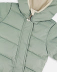 One Piece Baby Cloud Compressible Snowsuit for Car Seat in Sage Green