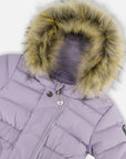 One Piece Baby Original Puffy Snowsuit in Purple Gray