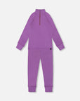 Two Piece Thermal Underwear Set in Lavender