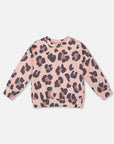 Pink Leopard French Terry Sweatshirt