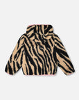 Reversible Mid Season Sherpa Jacket in Zebra