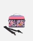 Lunch Box Black Retro Flower Print-0