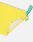 Two-Piece Swimsuit Green Beach Print