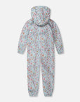 Kids Mid Season One Piece Outerwear Blue Flower Print
