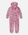 Pink rain jumpsuit with color-changing hearts print-3