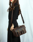 The Faust Leather Camera Bag | Crossbody Vintage Camera Messenger Bag