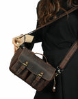 The Faust Leather Camera Bag | Crossbody Vintage Camera Messenger Bag