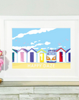 Happy Daze Vintage Seaside Print