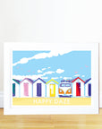 Happy Daze Vintage Seaside Print