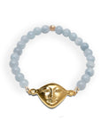 Aquamarine Harmony Bracelet in Silver or Gold