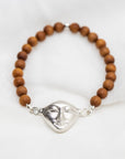 Harmony Bracelet in Sandalwood and Silver