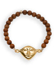 Harmony Bracelet in Sandalwood and Silver
