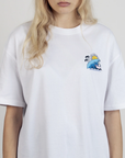 Surf Trip White Cotton Unisex T Shirt
