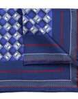 Skull & Crossbones Navy Sea Pocket Square