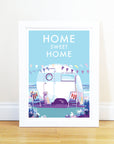 Home Sweet Home Vintage Poster Print