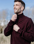 Men’s Possum Merino & Silk Half-Zip Jumper