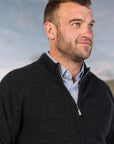 Men’s Possum Merino Felted Zip Jacket with Pockets