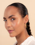 Streamline Long Hoops Minimalist Gold Earrings