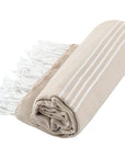 Pure Series Sustainable Turkish Towel Beige-2