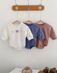 Joy Bear Bodysuit, White, Purple or Blue