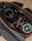 The Faust Leather Camera Bag | Crossbody Vintage Camera Messenger Bag