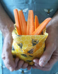 *Set of 3 Handmade Beeswax Wraps | Bee Happy