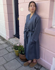 Hanover Ink Linen Kimono Robe