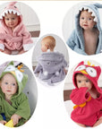 Bathrobe baby animal shape-1
