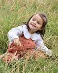Heart Print Corduroy Dungarees
