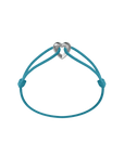 Silver Heart Cord Bracelet