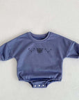 Joy Bear Bodysuit, White, Purple or Blue