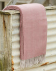 Lambswool Throw - Dusty Pink