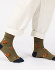 Save the Green Highland Cow Bamboo Socks
