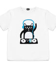 Kids DJ Cat Graphic T Shirt