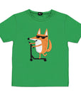 Kids Fox T Shirt for Scootering Fun