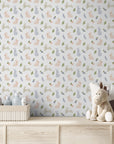 Hop Rabbit Wallpaper for Nurseries and Children's Rooms