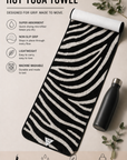 Zebra Yoga Towel