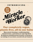 100% Natural Miracle Worker Vegan All-In-One Balm for Face, Hair and Body