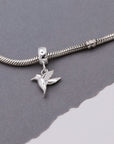 Hummingbird Silver Charm