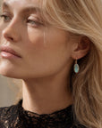 Charis Oval Gemstone Earrings Labradorite